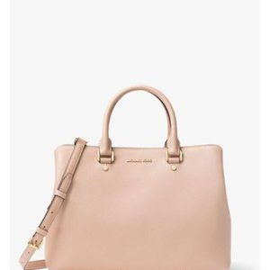 Michael Kors Savannah Large Saffiano Satchel NWOT